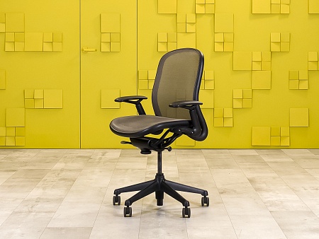 Офисное кресло для персонала на колесах CHADWICK KNOLL Сетка Серый США  КПТС-110923