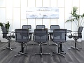 Офисный стол для переговоров Bene 2 600х1 350х780 МДФ Черный T-Meeting Австрия (СГПЧ-03112)