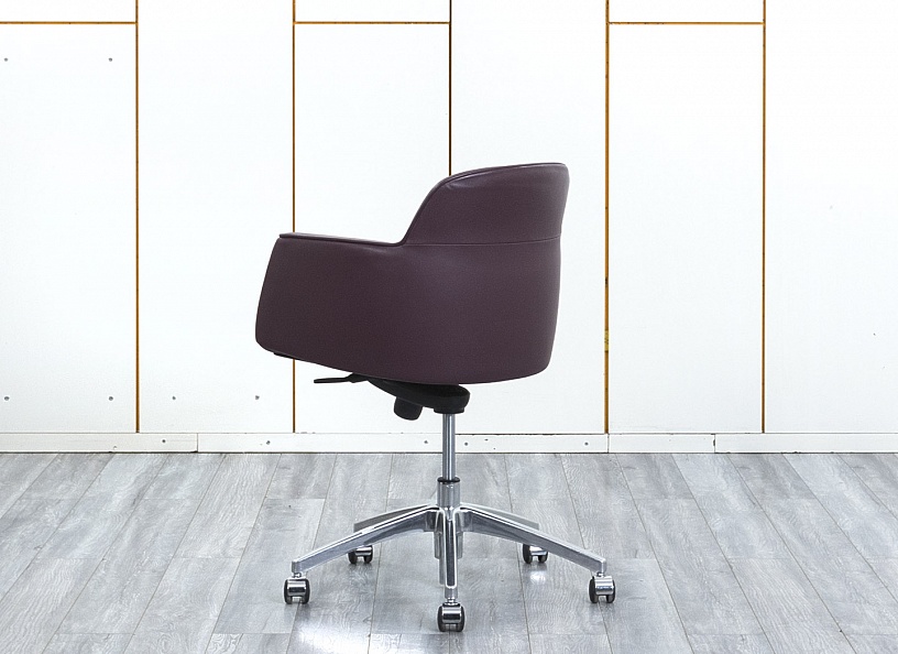 Офисное кресло для персонала  Estel Group Кожа Сливовый   (КПКК1-29034)