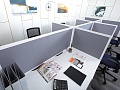 Комплект офисной мебели Techo 4 900х2 030х1 320 ЛДСП Белый   (КОМБ-26092)