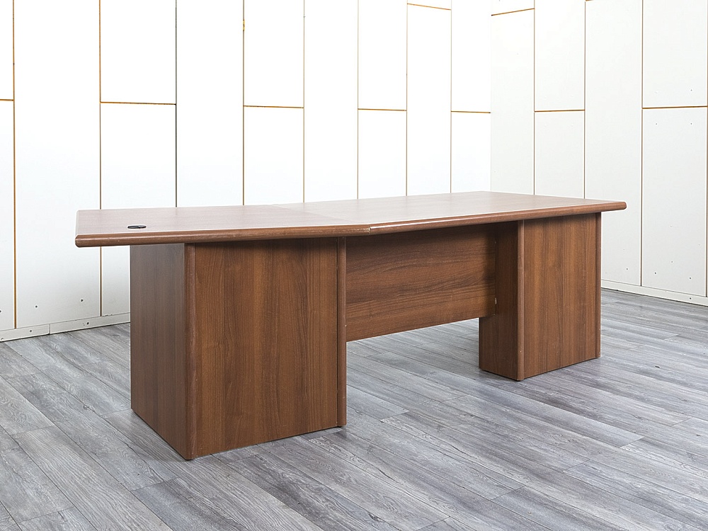 Стол для руководителя  2 450х900х760 ЛДСП Орех   (СРПХ-07084уц)