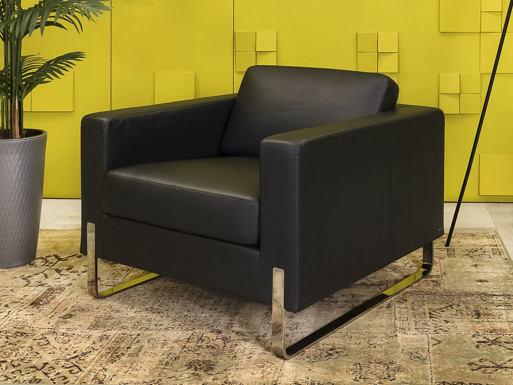 Мягкое кресло MyTurn Sofa 10 Profim Экокожа Чёрный Польша  КНКЧ-26025
