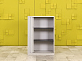 Шкаф для документов офисный  Steelcase ЛДСП Серый Франция  ШД1ДС3-27046
