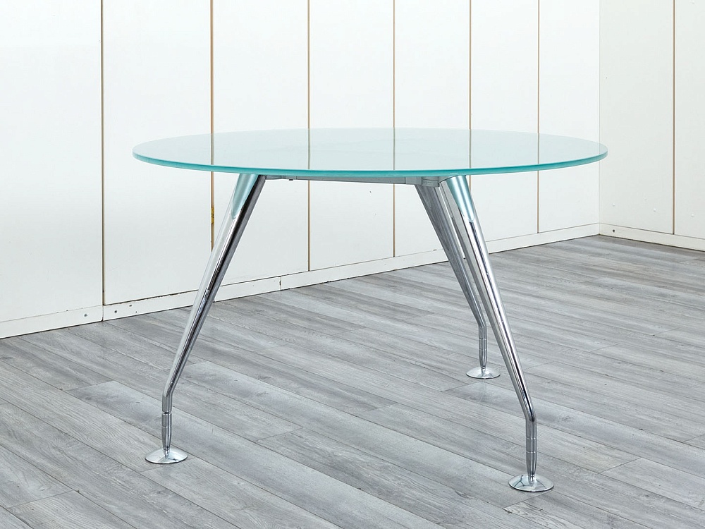 Офисный стол для переговоров  1 200х1 200х715 Стекло Прозрачный ENOSI EVO  (СГКС-04104)