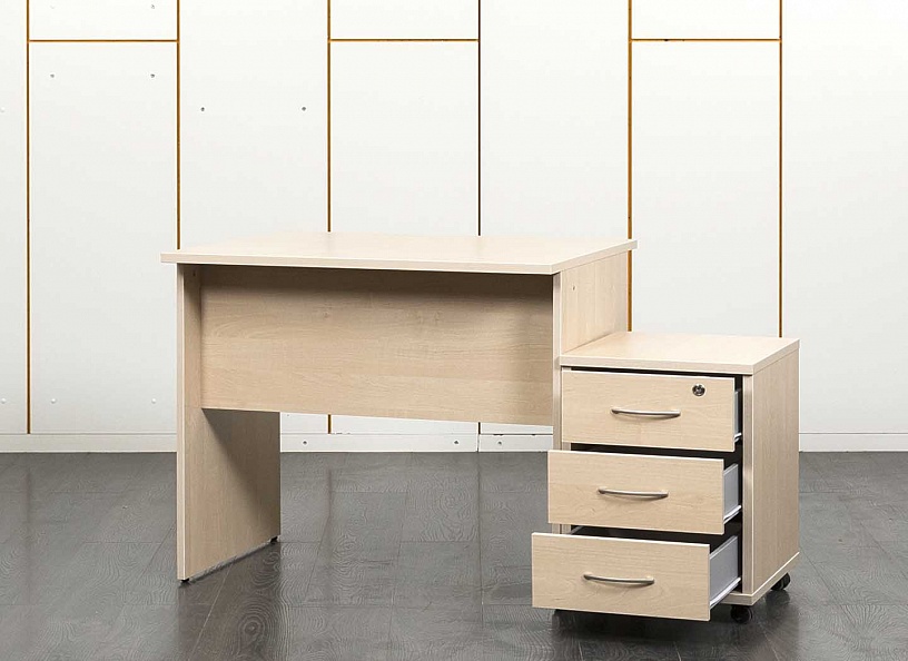 Комплект офисной мебели стол с тумбой  900х720х750 ЛДСП Бук   (СППВК-24031)
