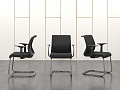 Конференц кресло для переговорной  Черный Ткань SteelCase   (УДТЧ-10081)