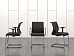 Конференц кресло для переговорной  Черный Ткань SteelCase   (УДТЧ-10081)
