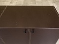 Тумба греденция Кожа Коричневый  ГРЕ-25036