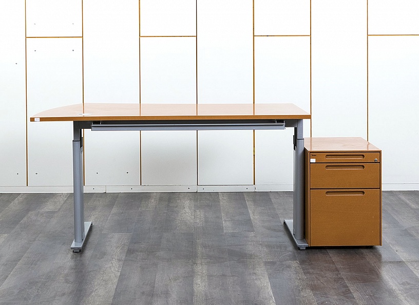 Комплект офисной мебели стол с тумбой Bene 1 610х1 050х760 ЛДСП Ольха   (СППЛК-09112)
