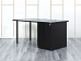 Комплект офисной мебели стол с тумбой IKEA 1 600х800х760 ЛДСП Черный   (СППЧКп-05064)