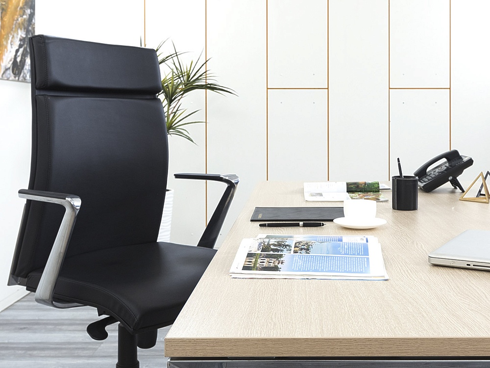 Стол для руководителя Sinetica 2 000х1 000х750 ЛДСП Зебрано   (СРПЗк-20034)