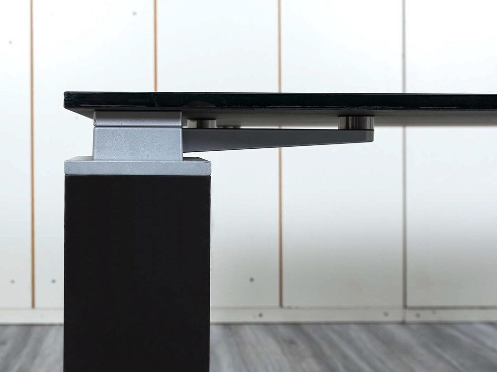 Офисный стол для переговоров Sinetica 2 000х1 000х715 Стекло Черный TAO GLASS  (СГПС-18114)