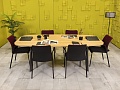 Офисный стол для переговоров  ЛДСП Орех Россия  СГОХ-22046