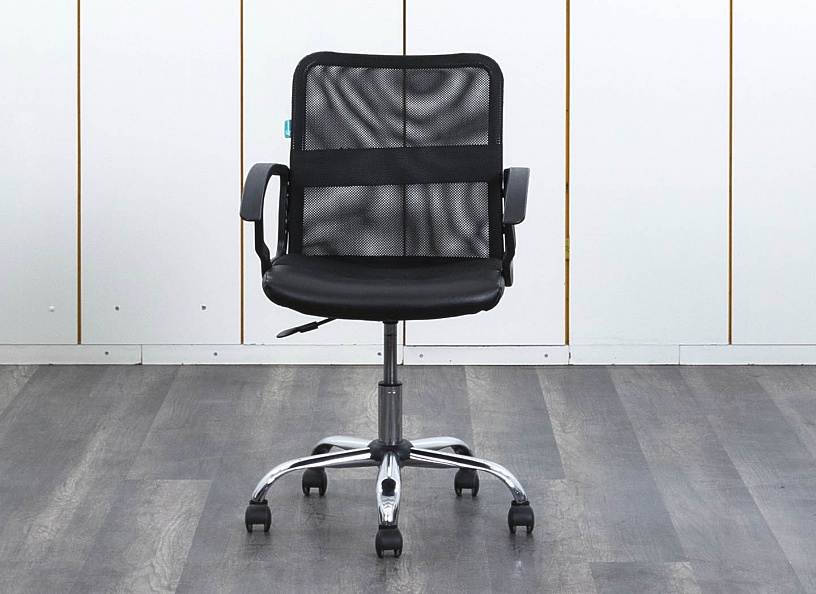 Офисное кресло для персонала   Ткань/кожзам Черный   (КПСЧ-25112)