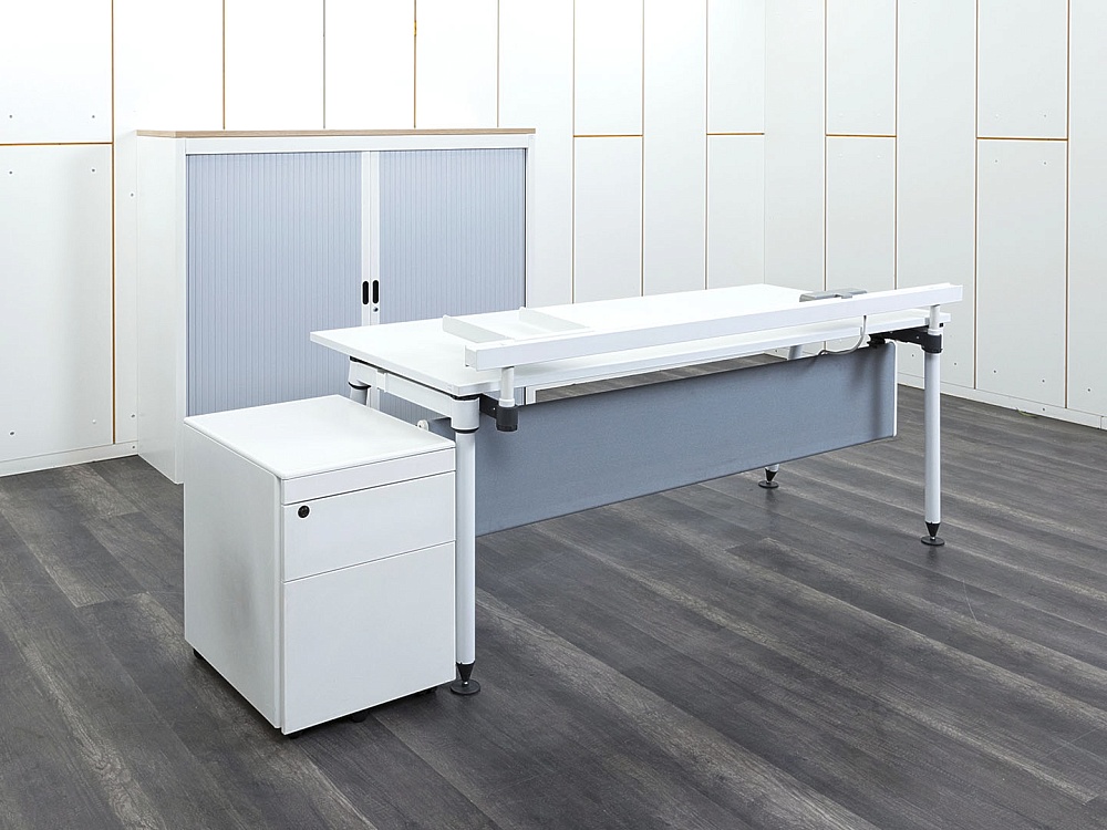 Кабинет руководителя Herman Miller 1 800х880х820 ЛДСП Белый   (КРБ-13112)