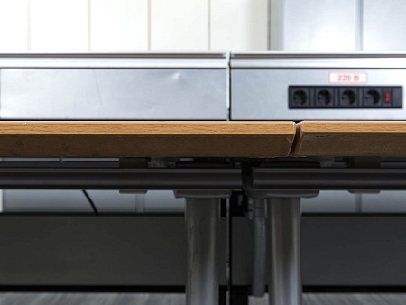 Комплект офисной мебели Herman Miller 3 200х1 800х1 000 ЛДСП Орех   (КОМХ-17082)
