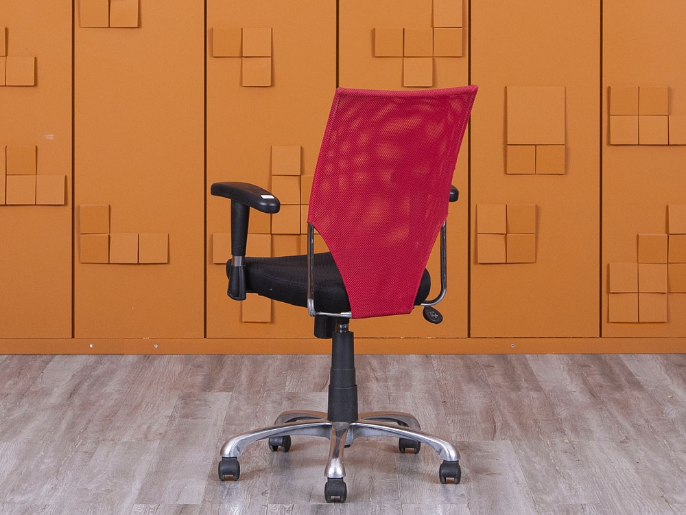 Офисное кресло для персонала   Сетка Красный   (КПСК-20085)