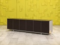Тумба греденция Кожа Коричневый  ГРЕ-25036