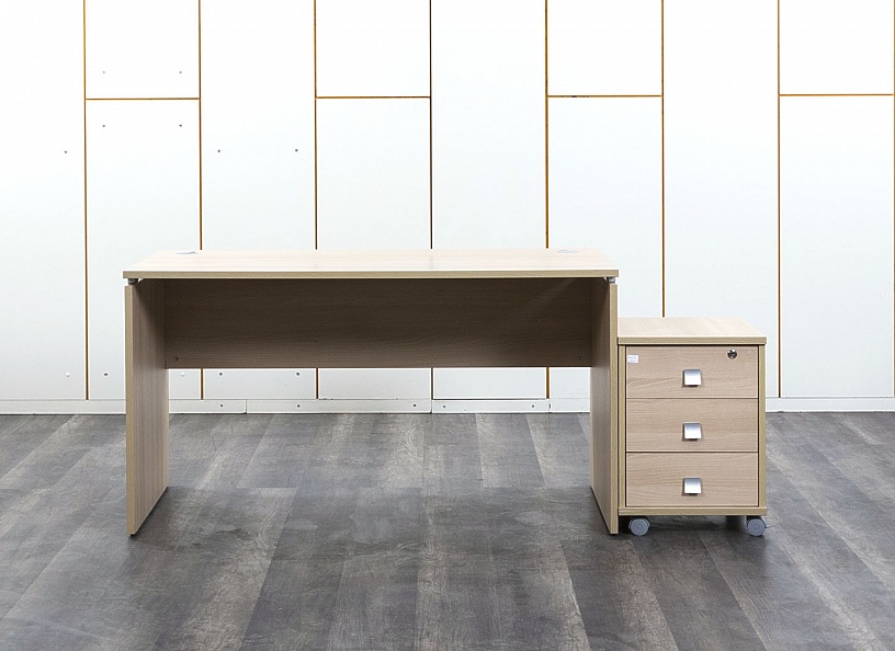 Комплект офисной мебели стол с тумбой  1 400х720х750 ЛДСП Бук   (СППВк-07062)