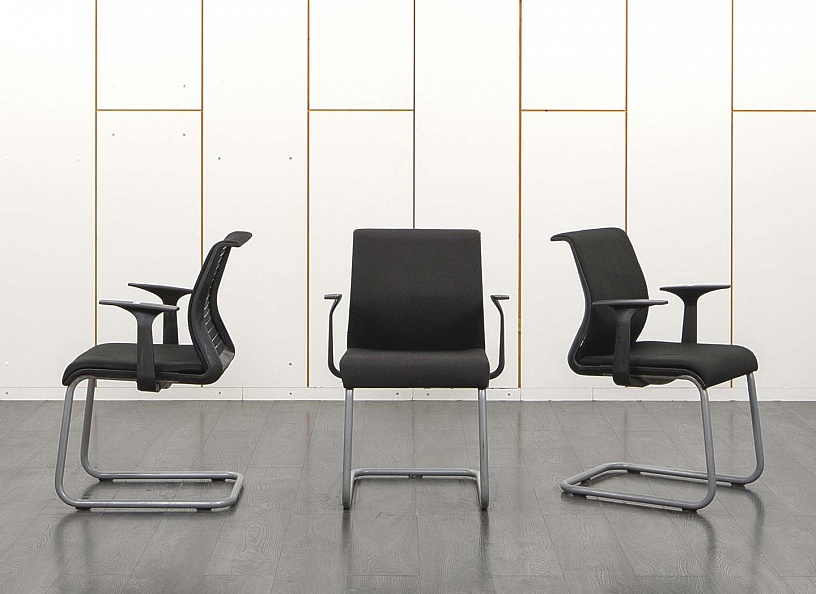 Конференц кресло для переговорной  Черный Ткань SteelCase   (УДТЧ-10081)