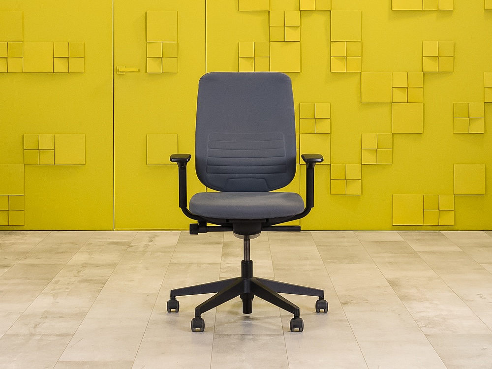 Офисное кресло для персонала на колесах Steelcase Ткань Серый Франция_КПТС-010224