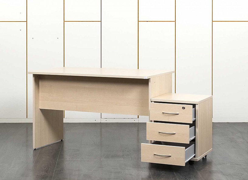 Комплект офисной мебели стол с тумбой  1 200х720х750 ЛДСП Бук   (СППВК1-24031)