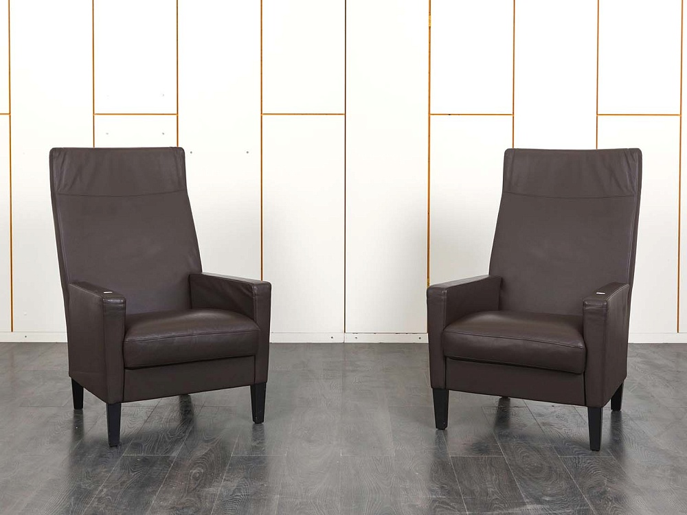 Комплект из 2-х кресел Walter Knoll Кожа Коричневый   (КНККК-30011)