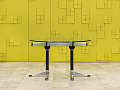 Офисный стол для переговоров Burdick Herman Miller 1200x1200x750 Стекло США_СГКС-030823