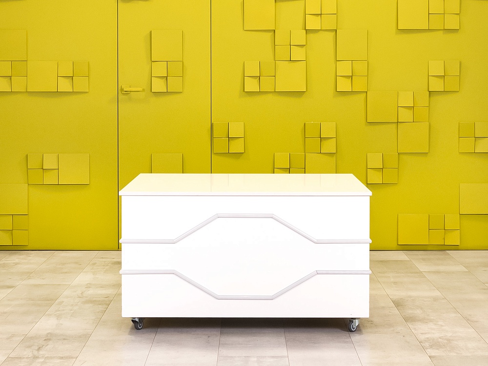 Журнальный столик 1100x1100x620 ЛДСП Белый Россия_СЖПБ-011024