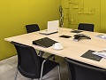 Офисный стол для переговоров Steelcase ЛДСП Зебрано Франция  СГПЗ2-04026