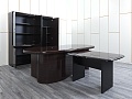 Кабинет руководителя GOODFURNITURE 2 500х2 100х770 МДФ Махагон Perth  (КРШ-13054)