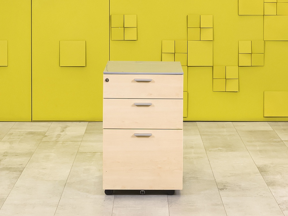 Офисная тумба выкатная  ЛДСП Бук Россия  ТВ3ЯВ1-12026