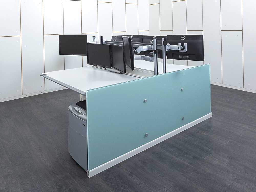 Комплект офисной мебели Technology Desking 2 050х1 330х720 ЛДСП Серый   (КОМС-01101)