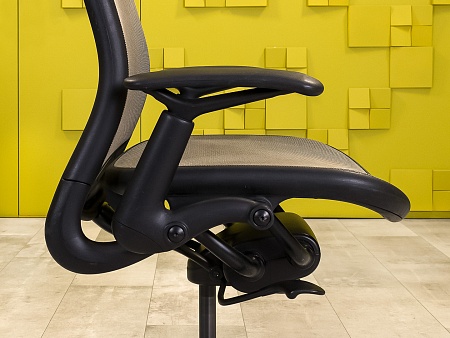 Офисное кресло для персонала на колесах CHADWICK KNOLL Сетка Серый США  КПТС1-110923