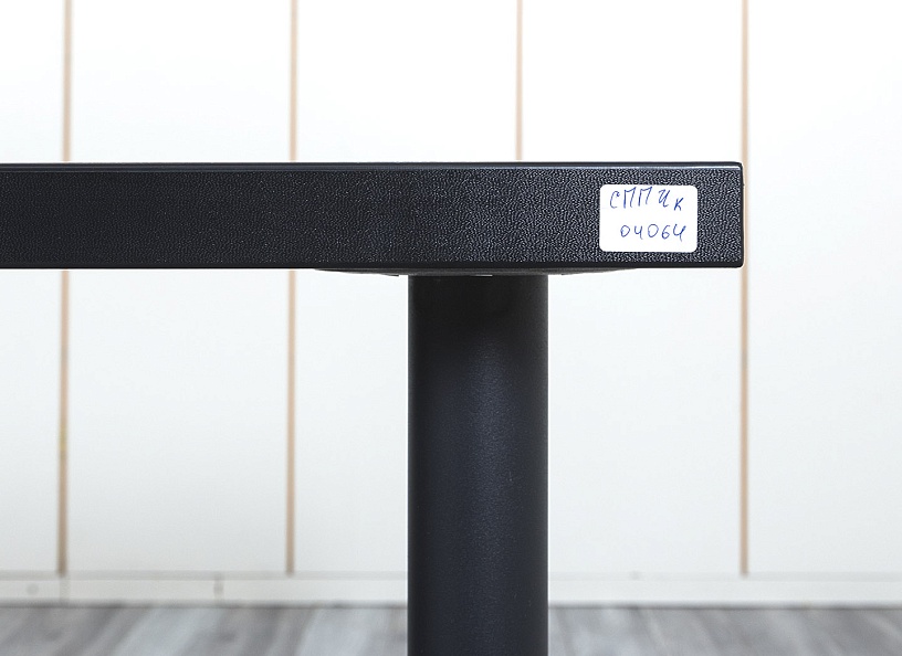 Комплект офисной мебели стол с тумбой IKEA 1 400х800х760 ЛДСП Черный   (СППЧКл-04064)