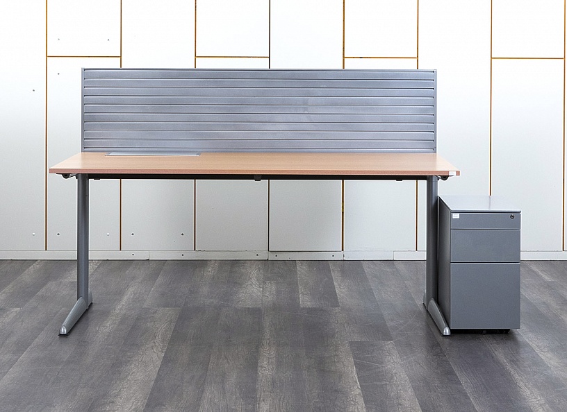 Комплект офисной мебели стол с тумбой Ahrend 1 800х800х750 ЛДСП Орех   (СППХК1-26072)