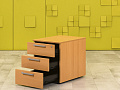 Офисная тумба выкатная Steelcase ЛДСП Ольха Германия  ТВ3ЯЛ-30016