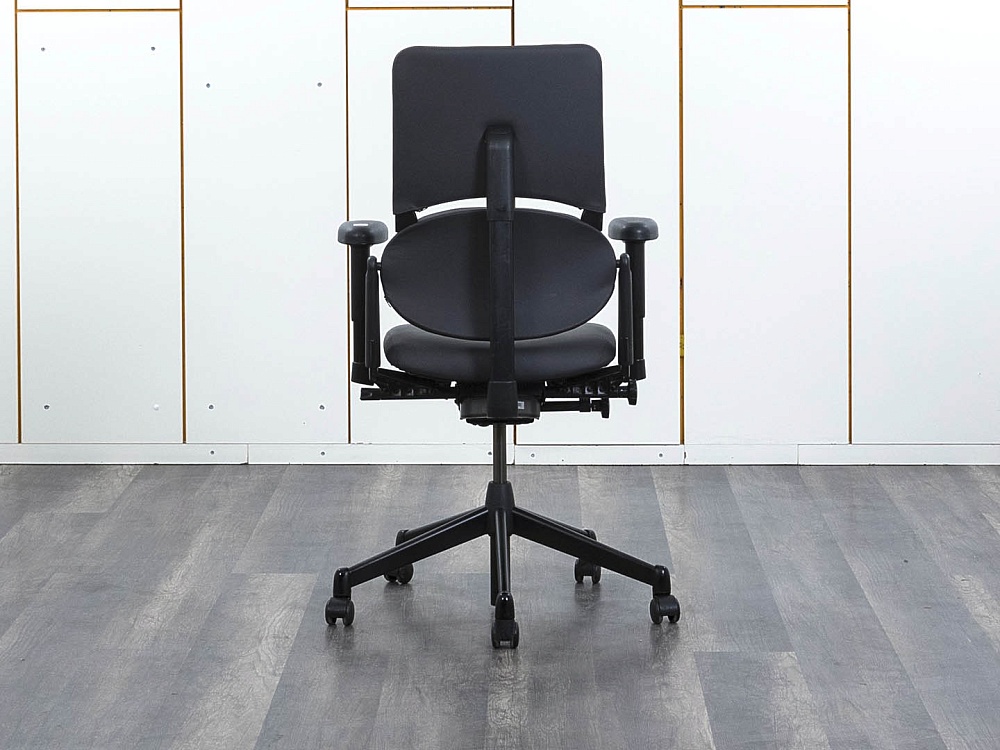 Офисное кресло руководителя  SteelCase Кожа Серый Please 1  (КРКС-08072)