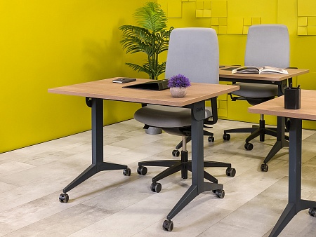 Офисный стол прямой 1000x720 ДСП Зебрано Россия_СППЗ-15072