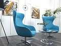 Мягкое кресло Profoffice Ткань Синий Elegance Metal  (Комплект из 2-х мягких кресел КНТНК-30112)