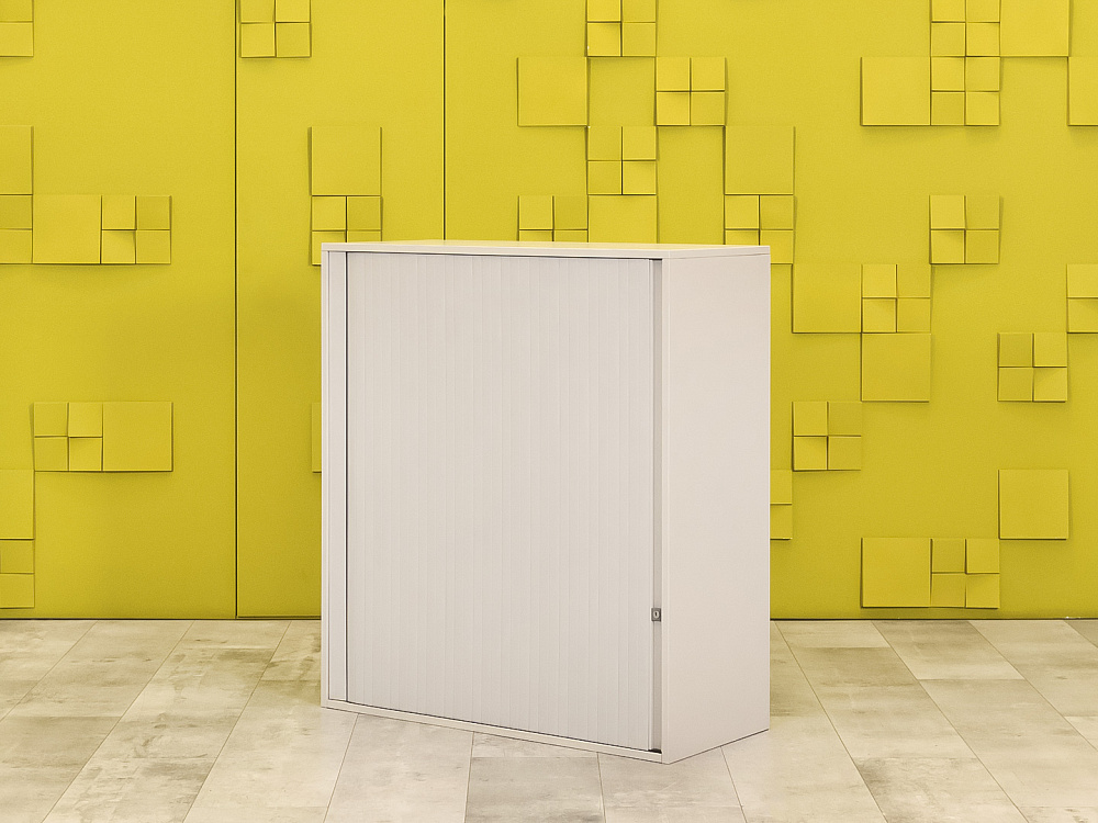 Шкаф для документов офисный  Steelcase ЛДСП Серый Франция  ШД1ДС-27046