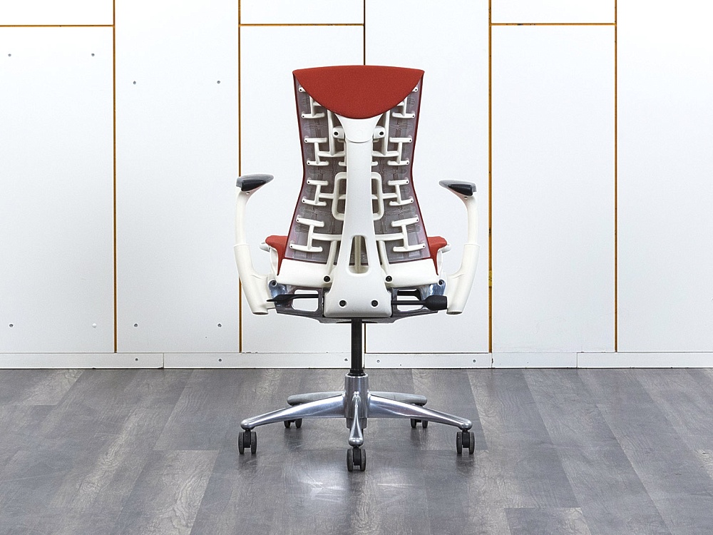 Офисное кресло руководителя  Herman Miller Ткань Красный Embody  (КРТК-15072)