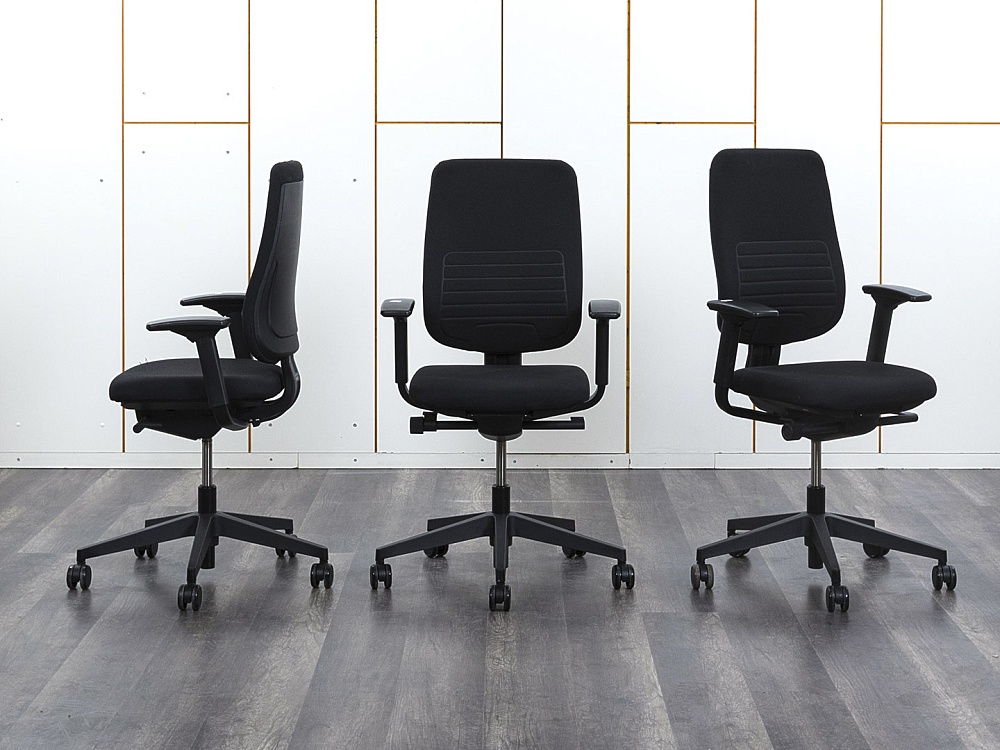 Офисное кресло для персонала  SteelCase Ткань Черный   (КПТЧ1-10072)