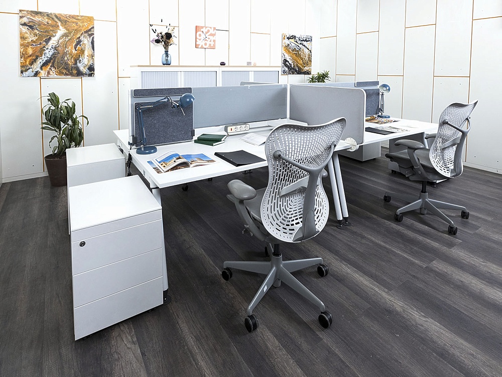 Комплект офисной мебели Herman Miller 3 200х1 650х1 180 ЛДСП Белый   (КОМБ1-13112)