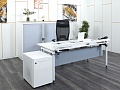 Кабинет руководителя Herman Miller 1 800х880х820 ЛДСП Белый   (КРБ-13112)