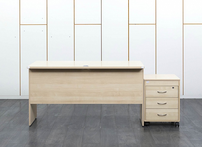 Комплект офисной мебели стол с тумбой  1 400х700х750 ЛДСП Клен   (СППВК-13121)