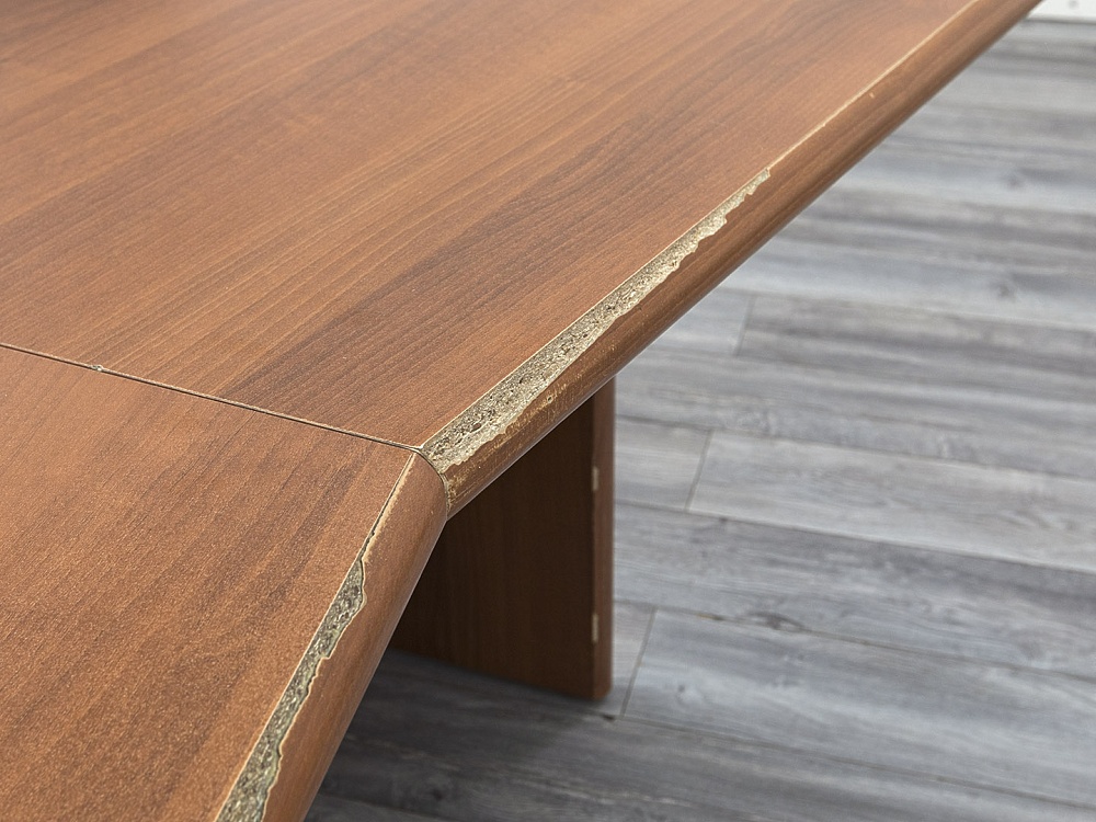 Стол для руководителя  2 450х900х760 ЛДСП Орех   (СРПХ-07084уц)