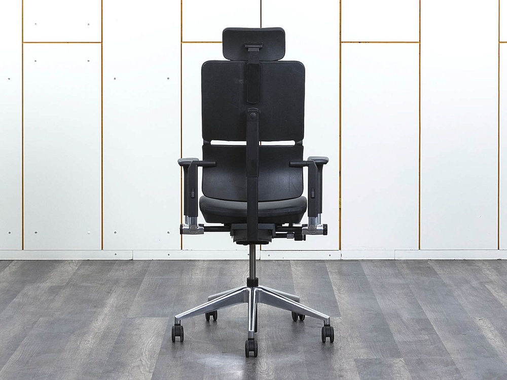 Офисное кресло руководителя  SteelCase Кожа Черный Please 2 Ergonomic  (КРКЧ-24112)