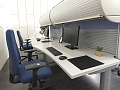 Комплект офисной мебели SteelCase 2 800х1 600х1 720 ЛДСП Серый   (КОМС-29071)