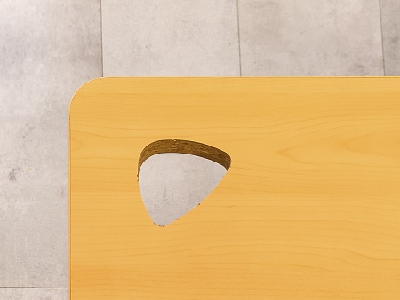 Офисный стол эргономичный Steelcase 1400x900 ЛДСП Бук Германия_СПЭВ2-260923